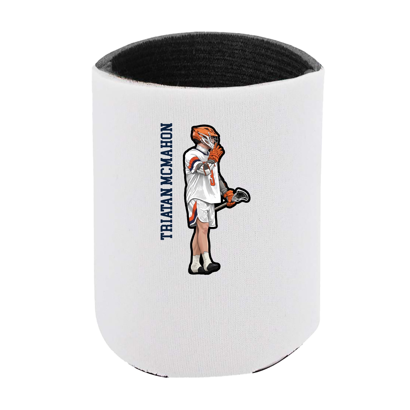 Can Holder — Name Vertical in White