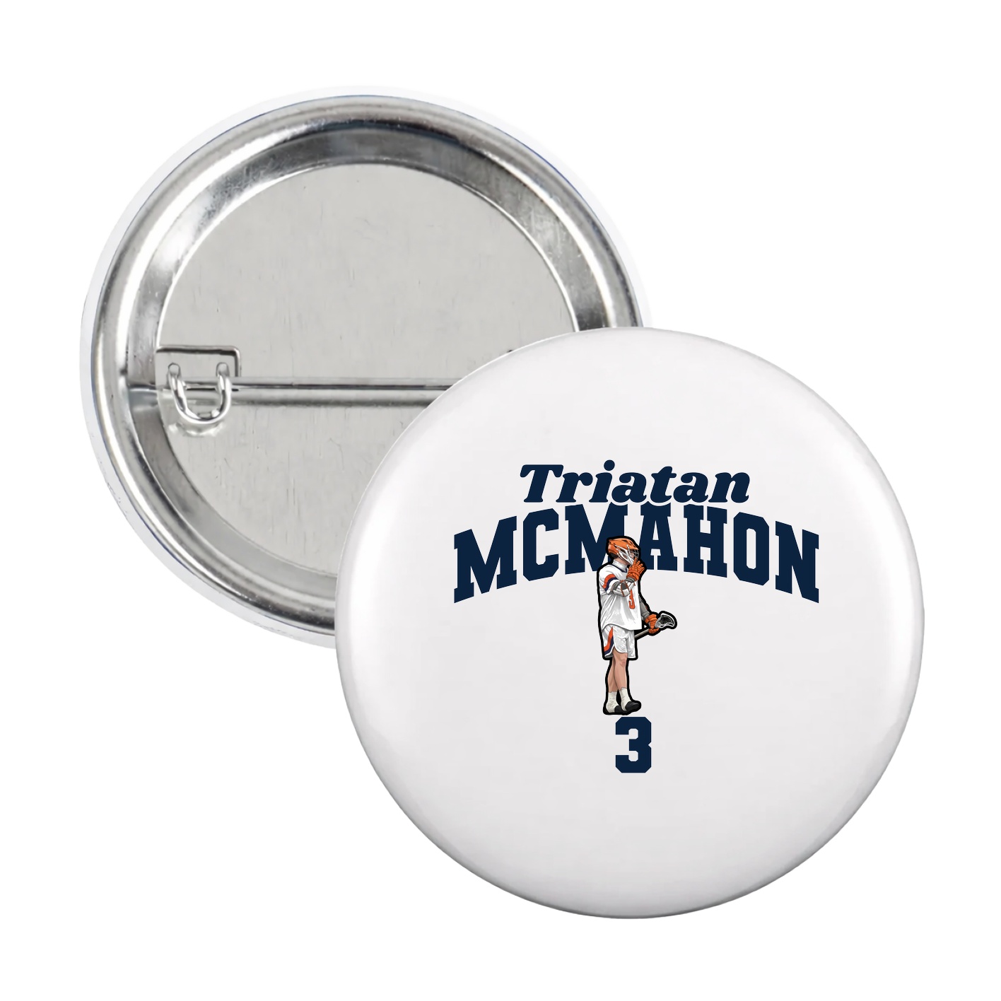 Game Day Button — Signature Arch in White