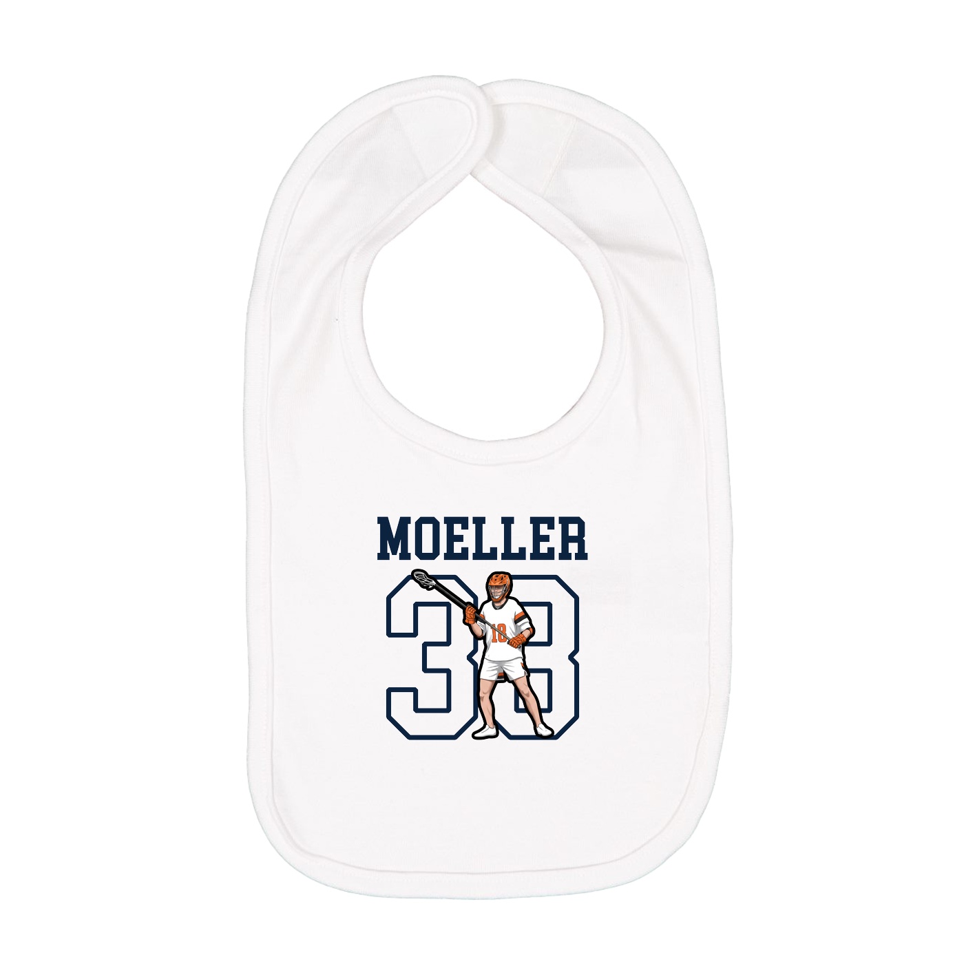 Infant Bib — Shirsey in White