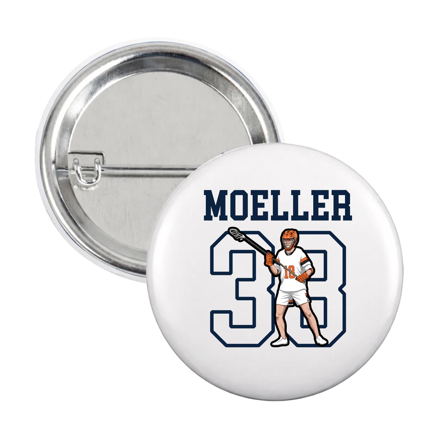 Game Day Button — Shirsey in White
