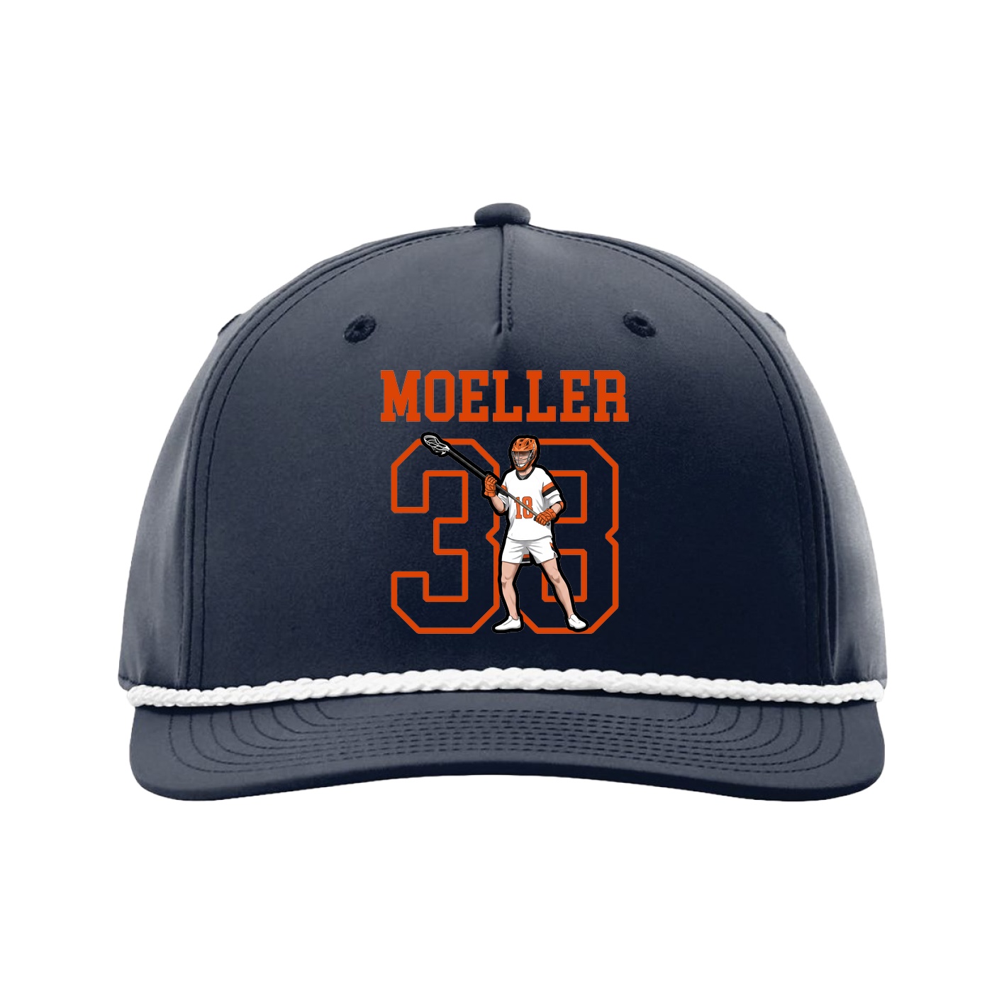 Five-Panel Classic Rope Cap — Shirsey in Navy