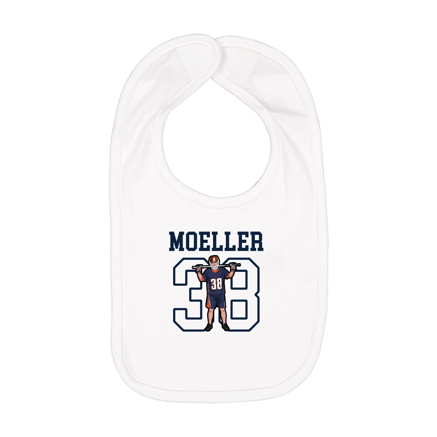 Infant Bib — Shirsey in White