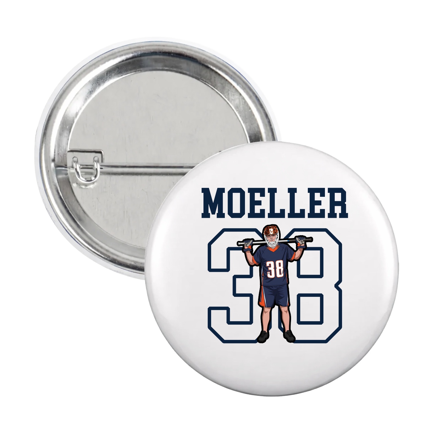 Game Day Button — Shirsey in White