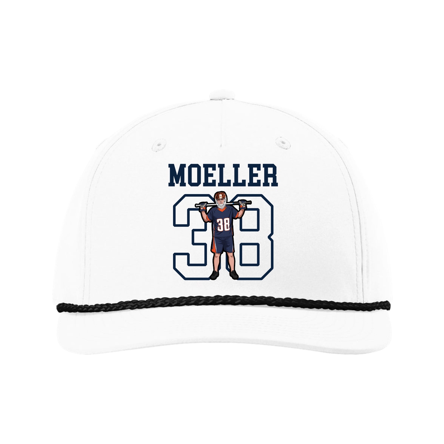 Five-Panel Classic Rope Cap — Shirsey in White