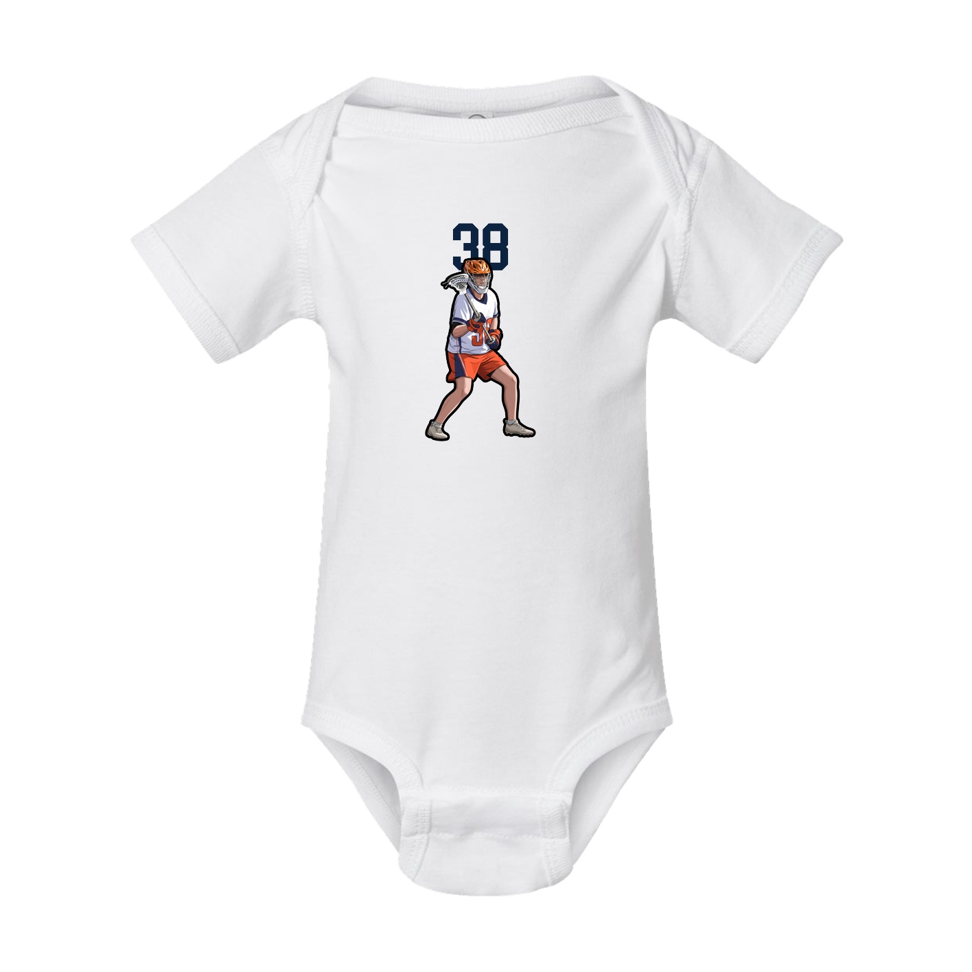 Baby Onesie — Number Top in White