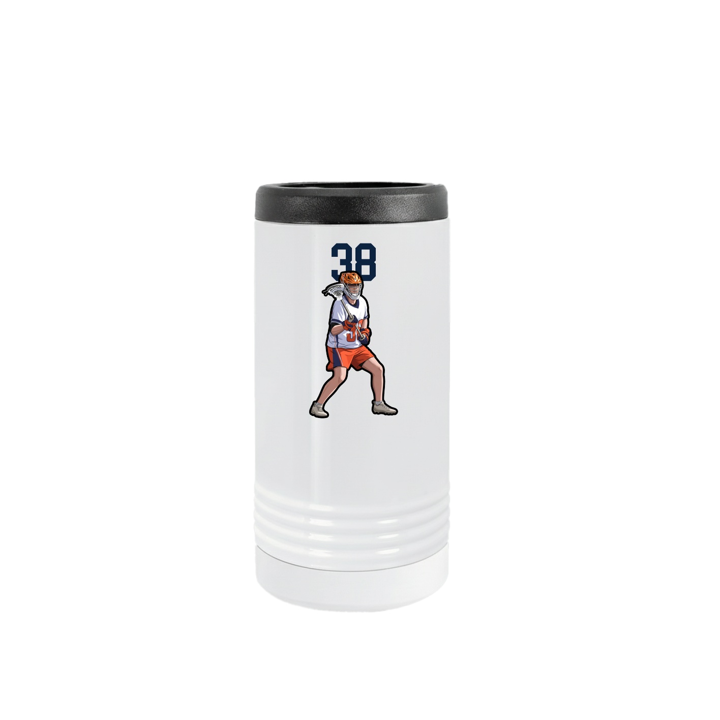 Slim Beverage Holder — Number Top in White