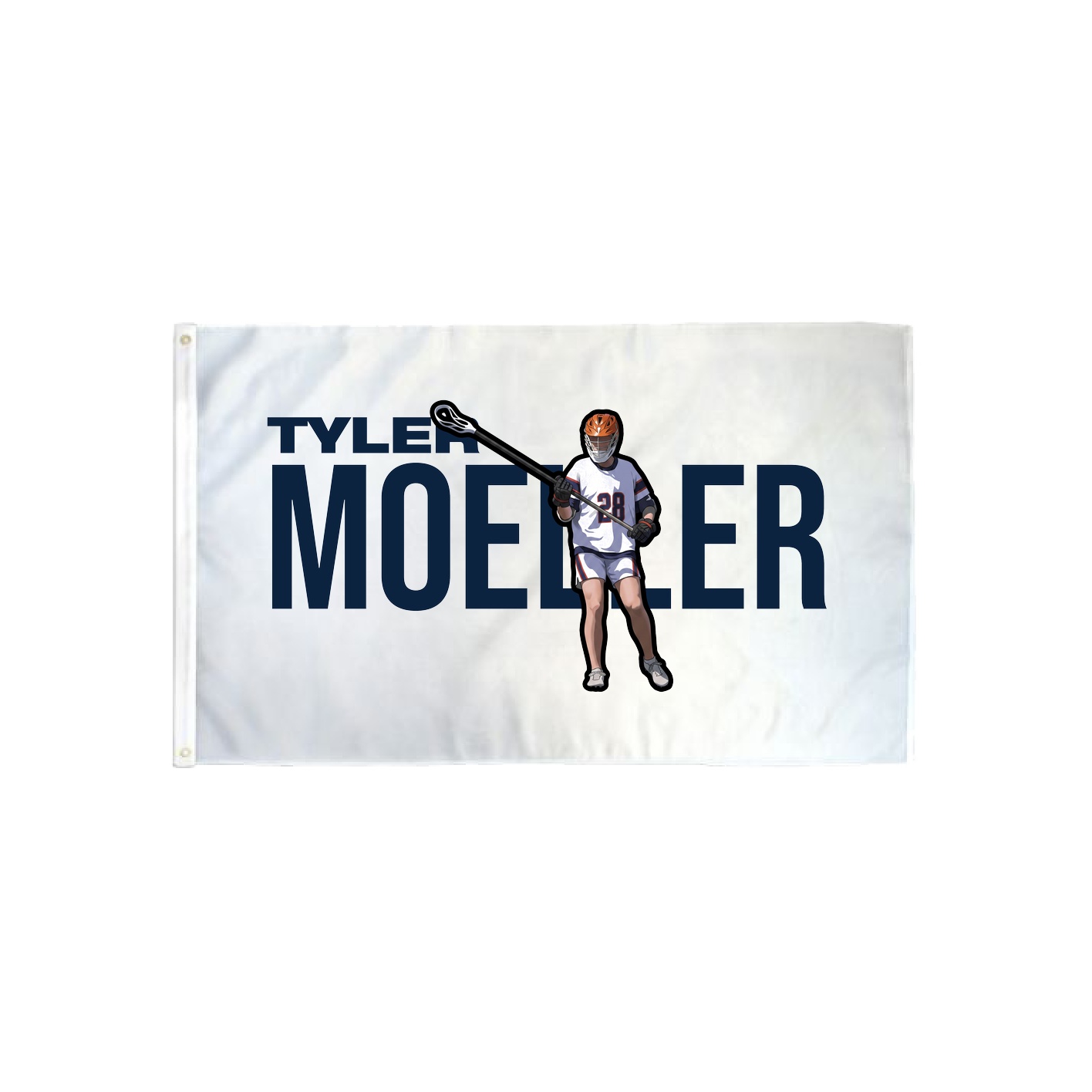 3x5 Flag — Player Name in Classic