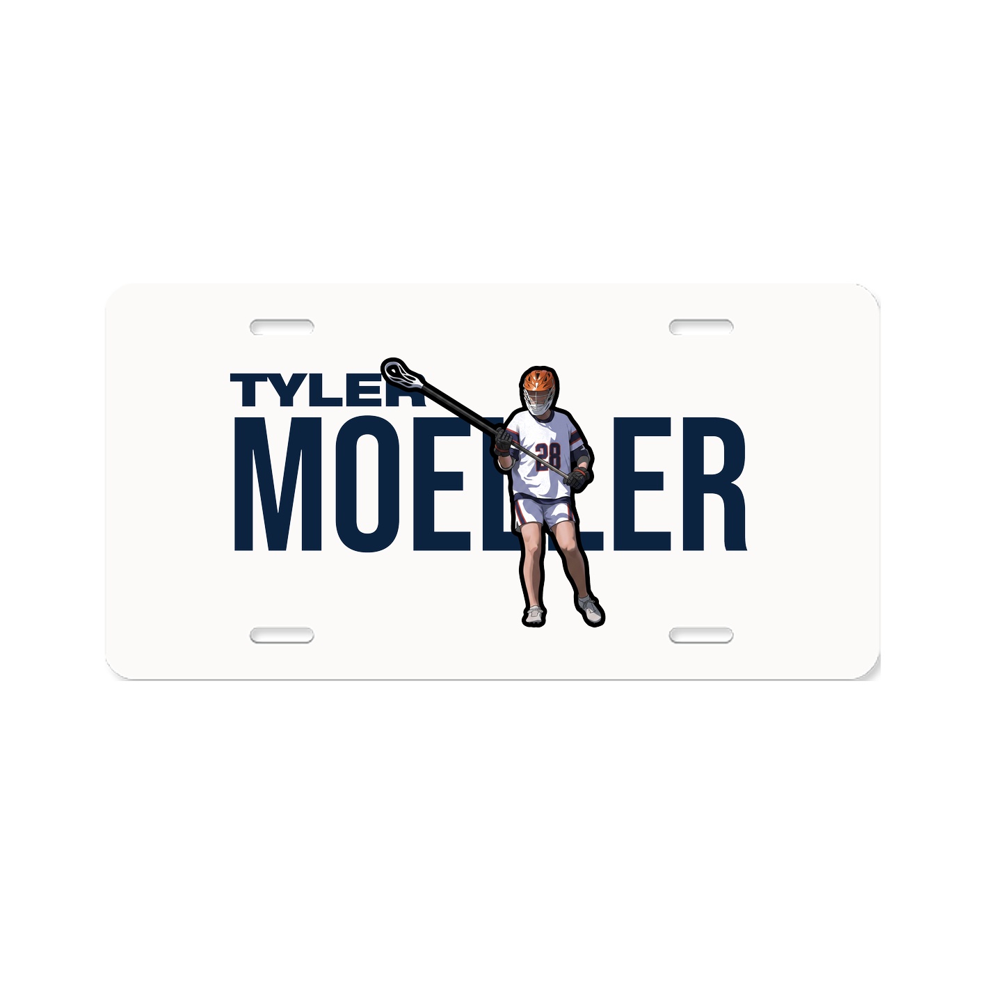 License Plate — Player Name in Classic