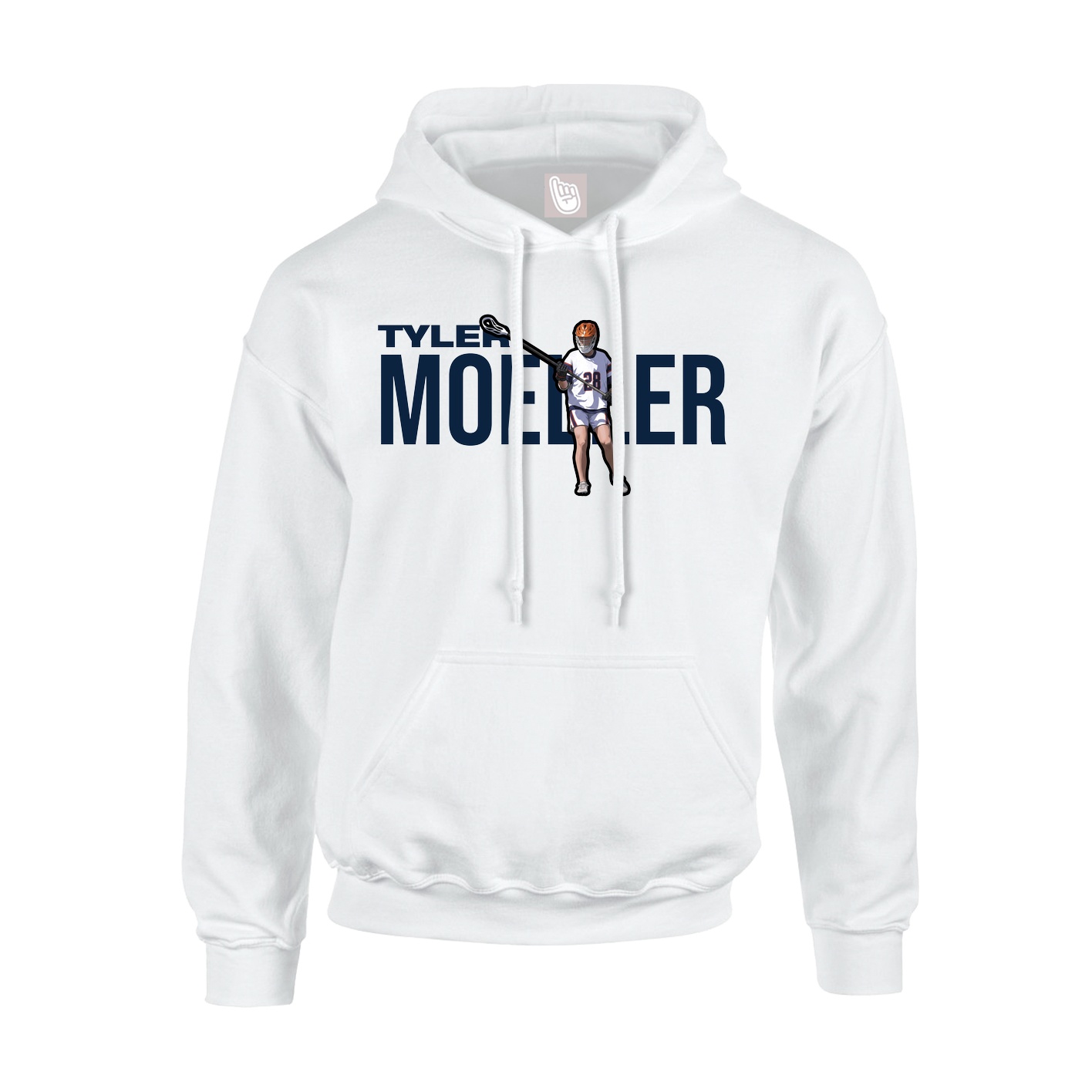 Hoodie — Player Name in White