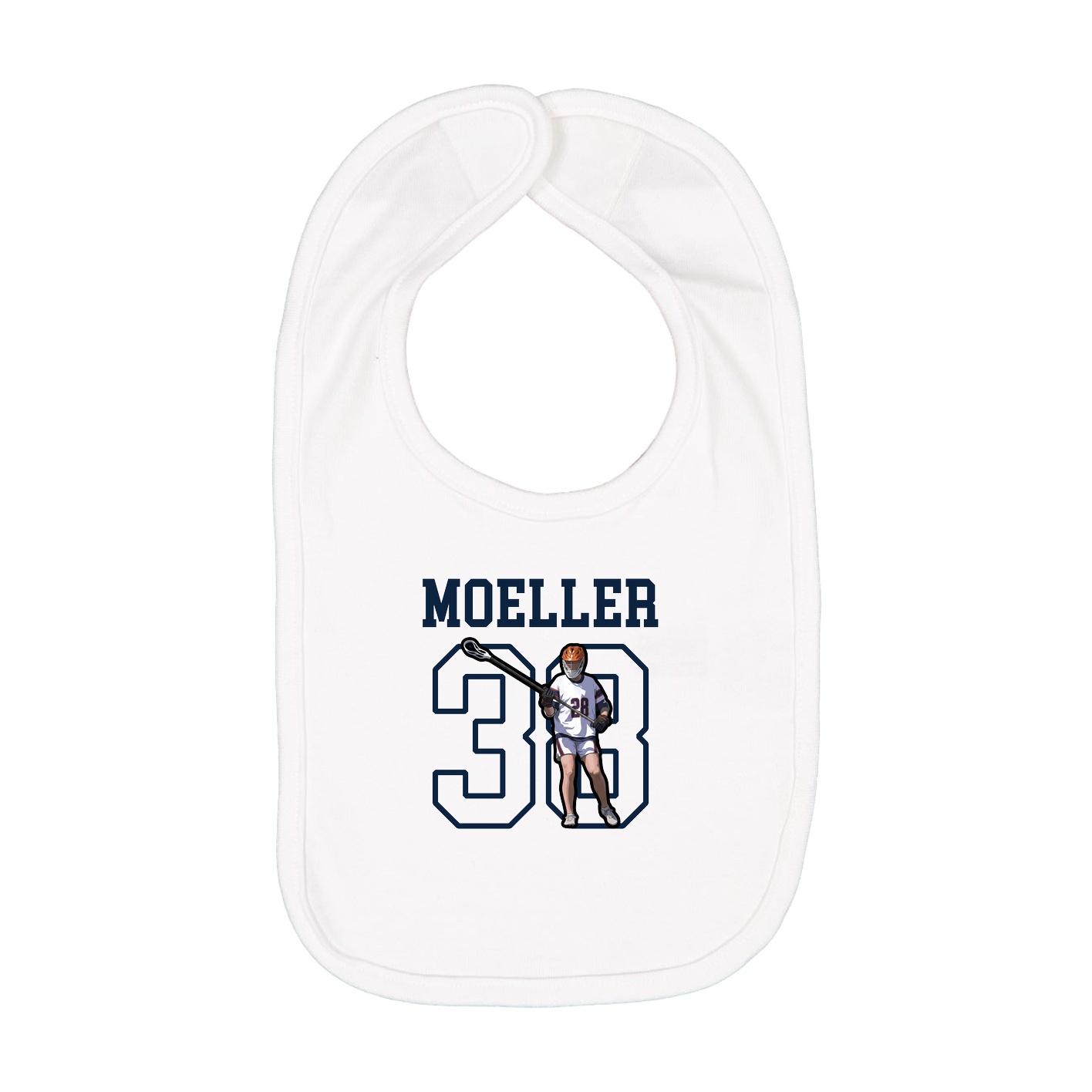 Infant Bib — Shirsey in White