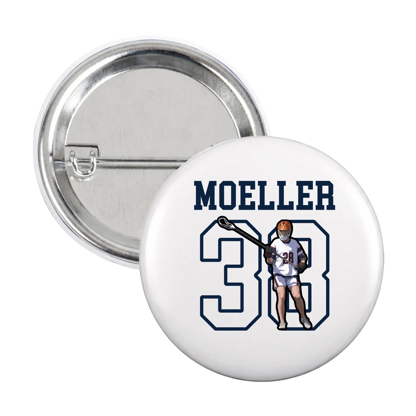 Game Day Button — Shirsey in White