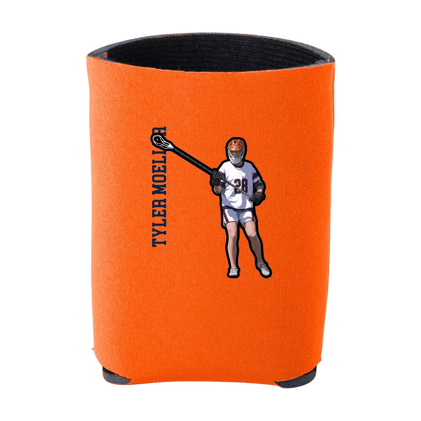 Can Holder — Name Vertical in Orange