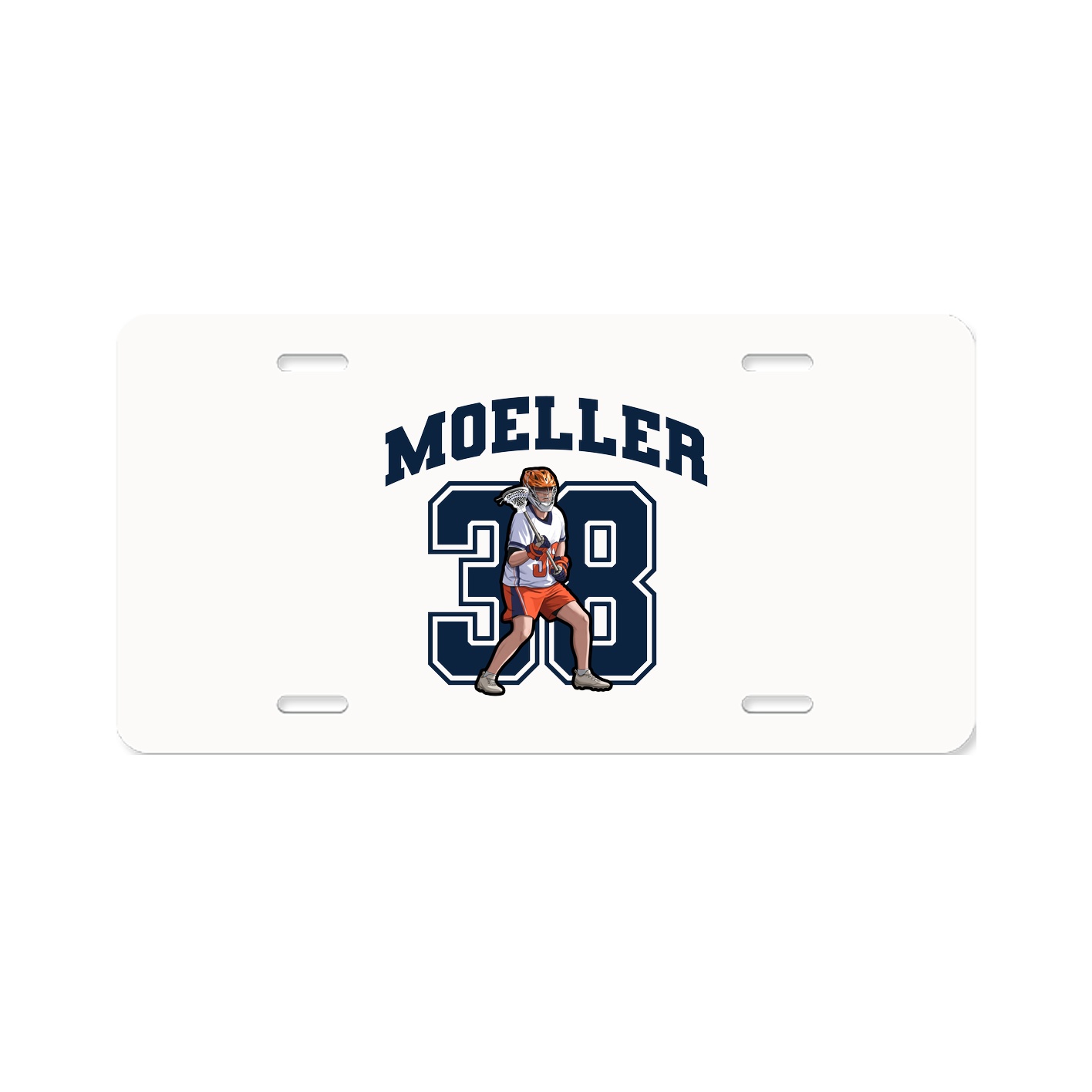 License Plate — Number in Classic