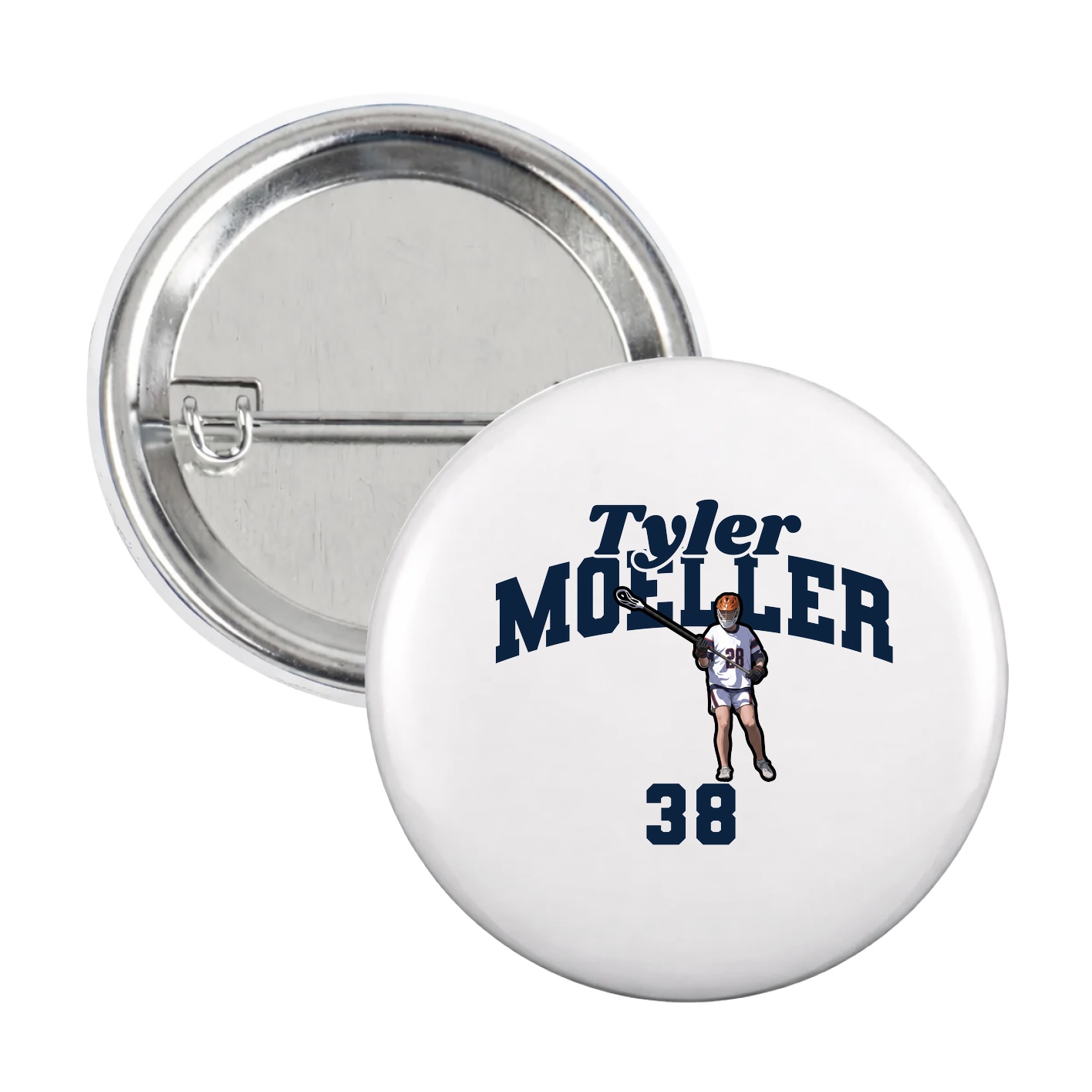 Game Day Button — Signature Arch in White