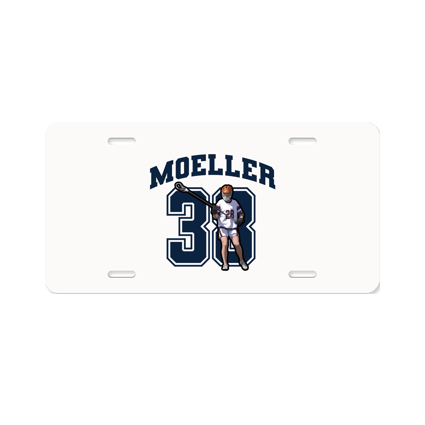 License Plate — Number in Classic