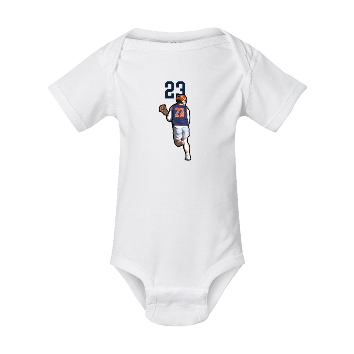 Baby Onesie — Number Top in White