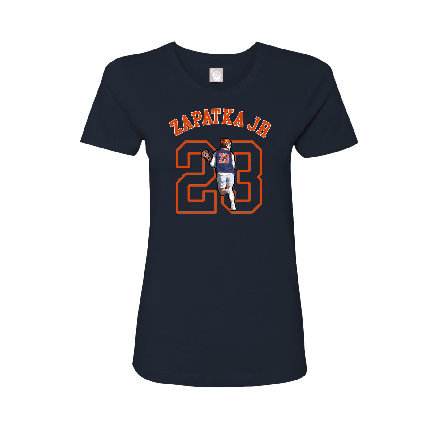 Fitted Women's Tee — Shirsey Arch in Navy