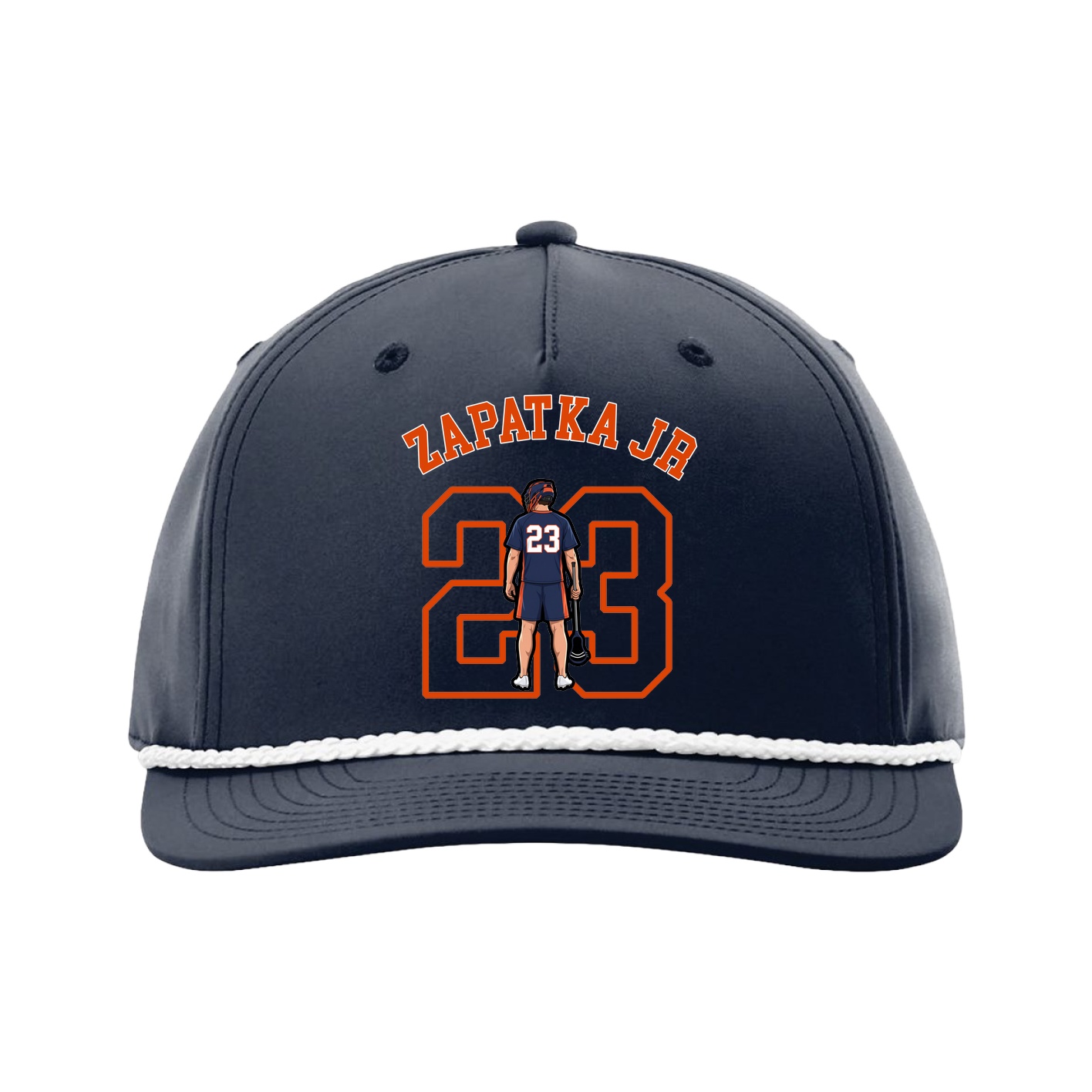 Five-Panel Classic Rope Cap — Shirsey Arch in Navy