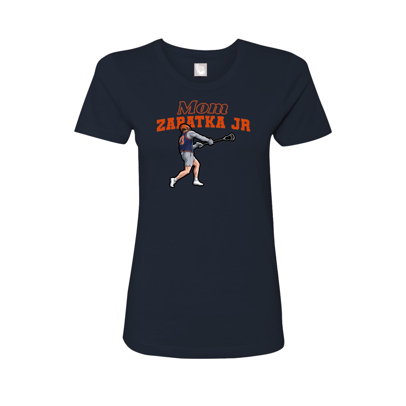 Womens Tee — Mothers Day Block in Navy