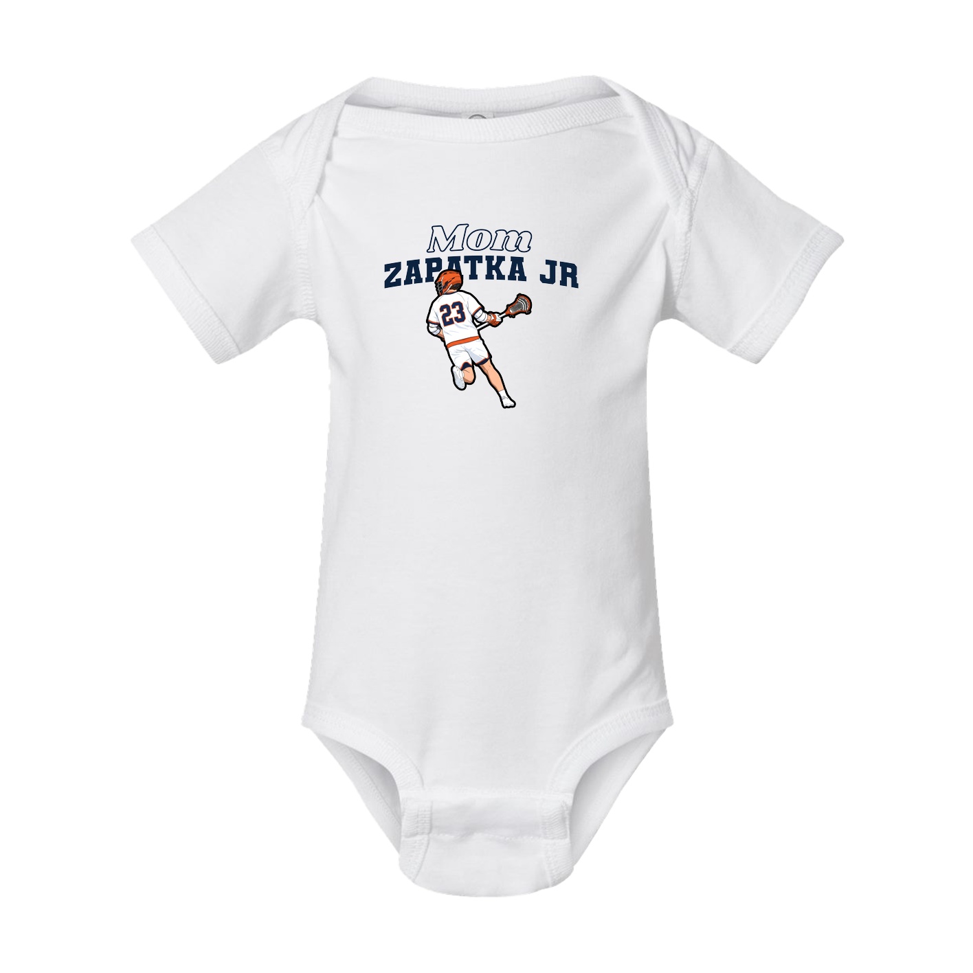 Baby Onesie — Mothers Day Block in White