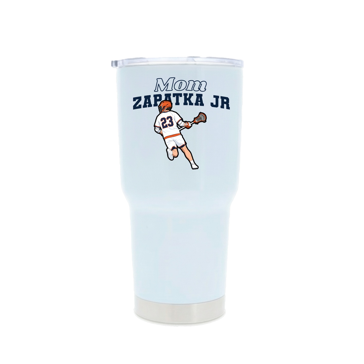 30oz Stainless Steel Tumbler — Mothers Day Block in White