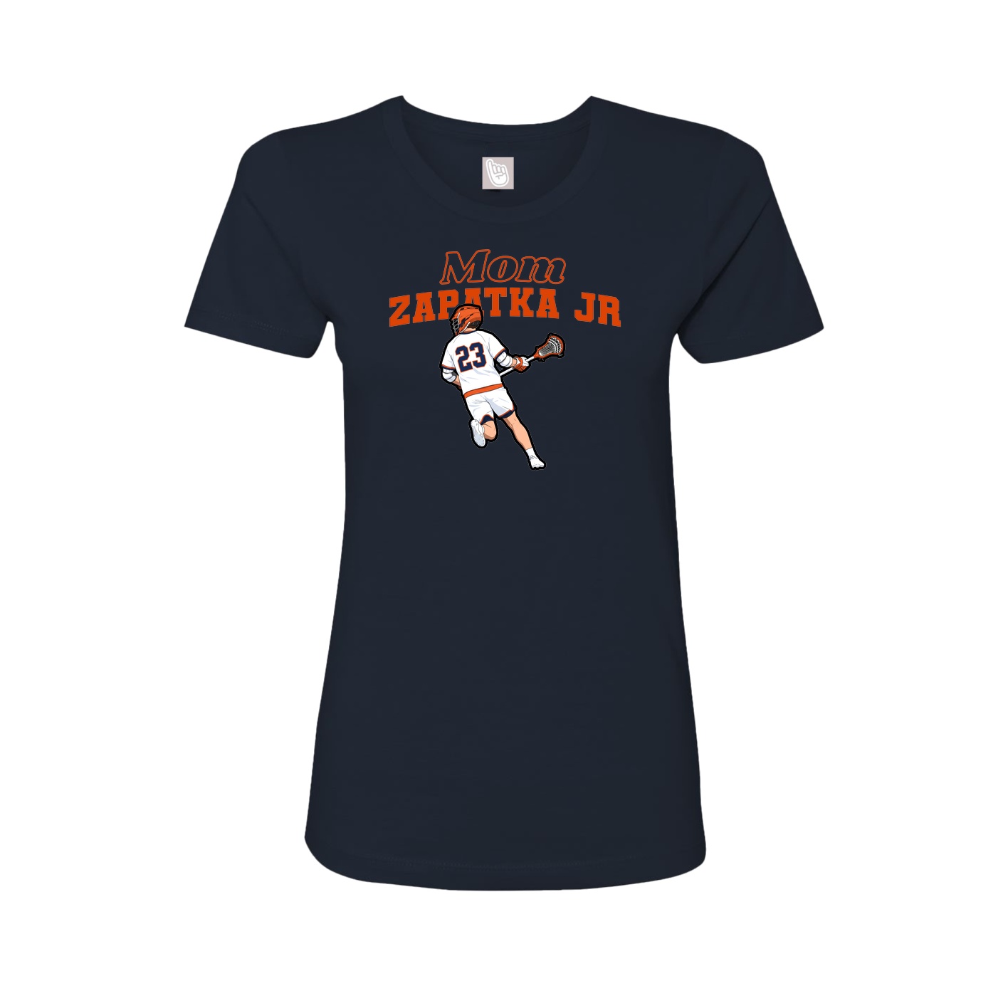 Womens Tee — Mothers Day Block in Navy