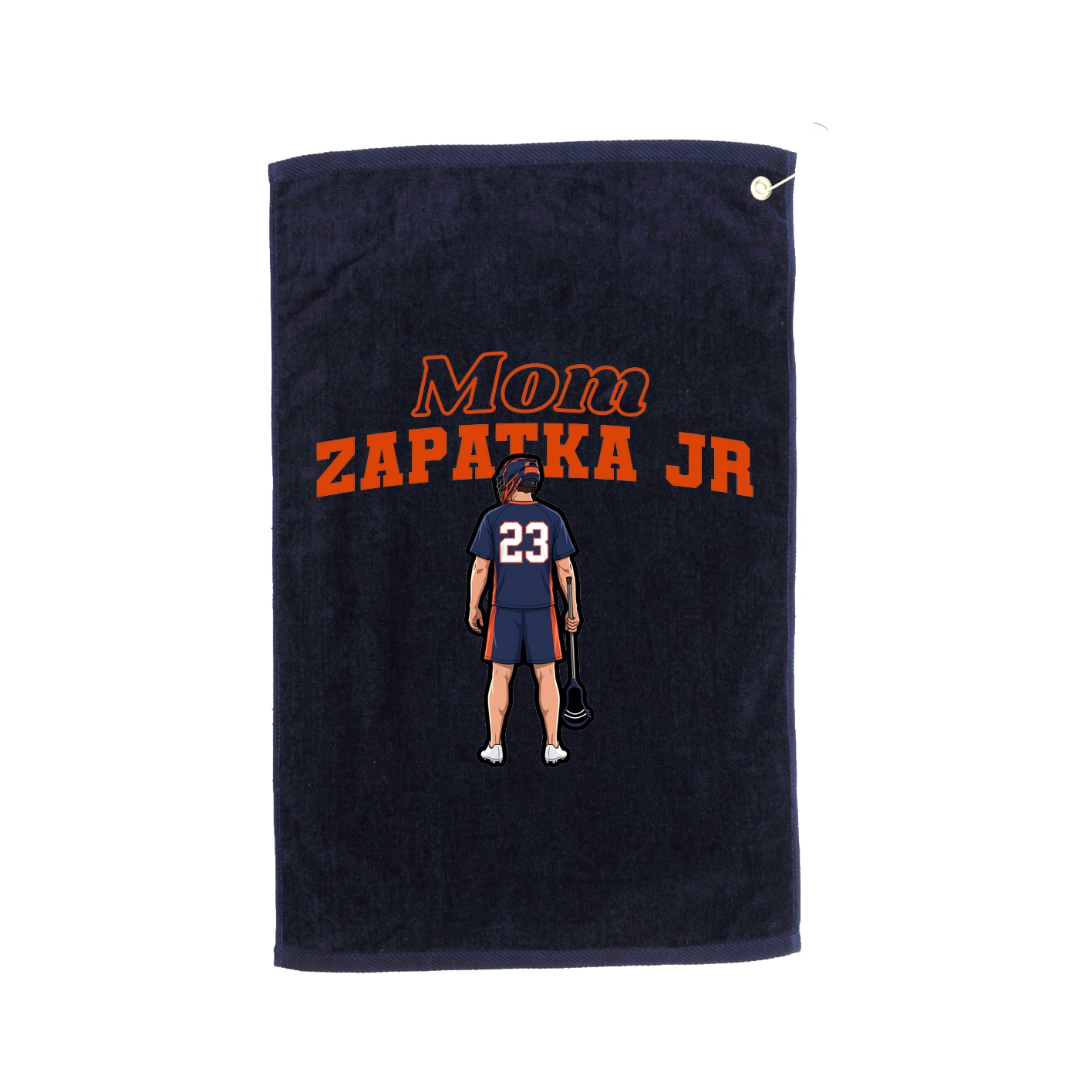 Golf Towel — Mothers Day Block in Navy
