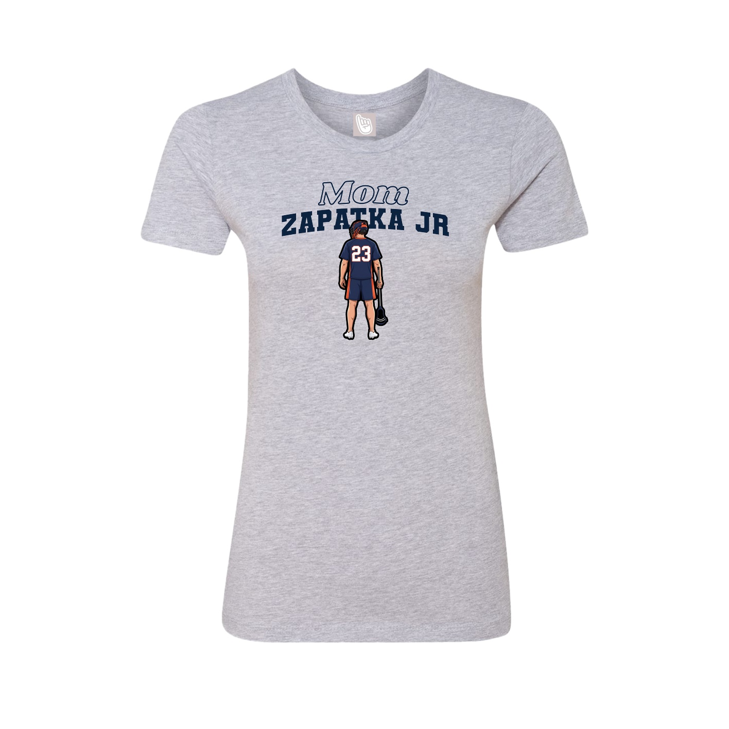 Womens Tee — Mothers Day Block in Grey