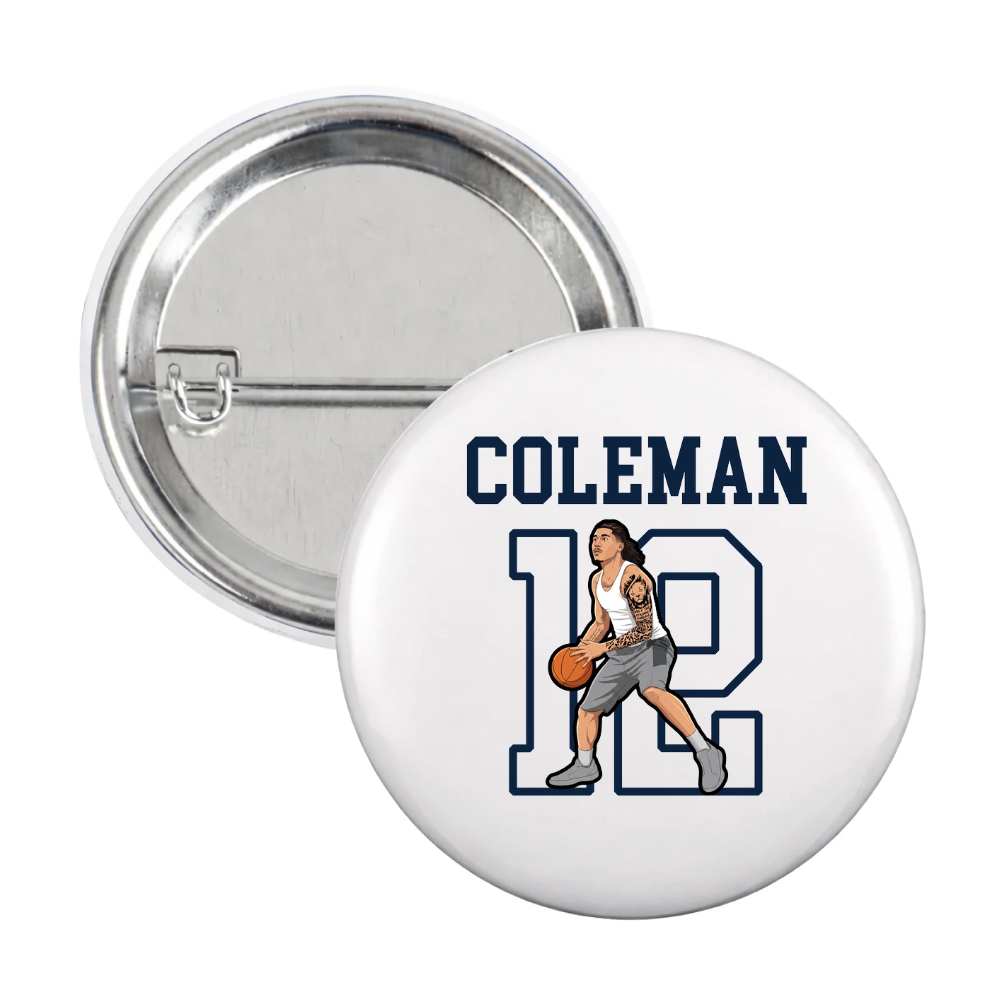 Game Day Button — Shirsey in White