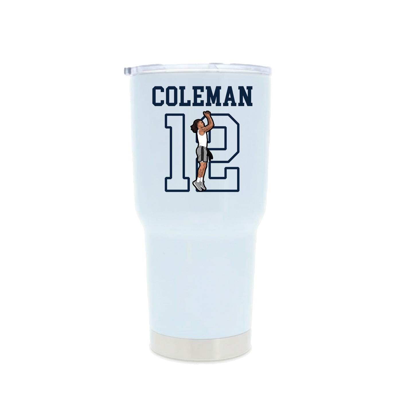 30oz Stainless Steel Tumbler — Shirsey in White
