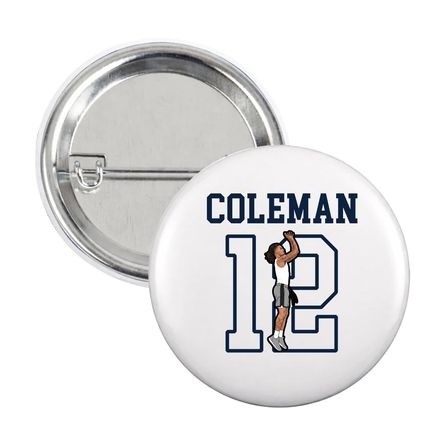 Game Day Button — Shirsey in White