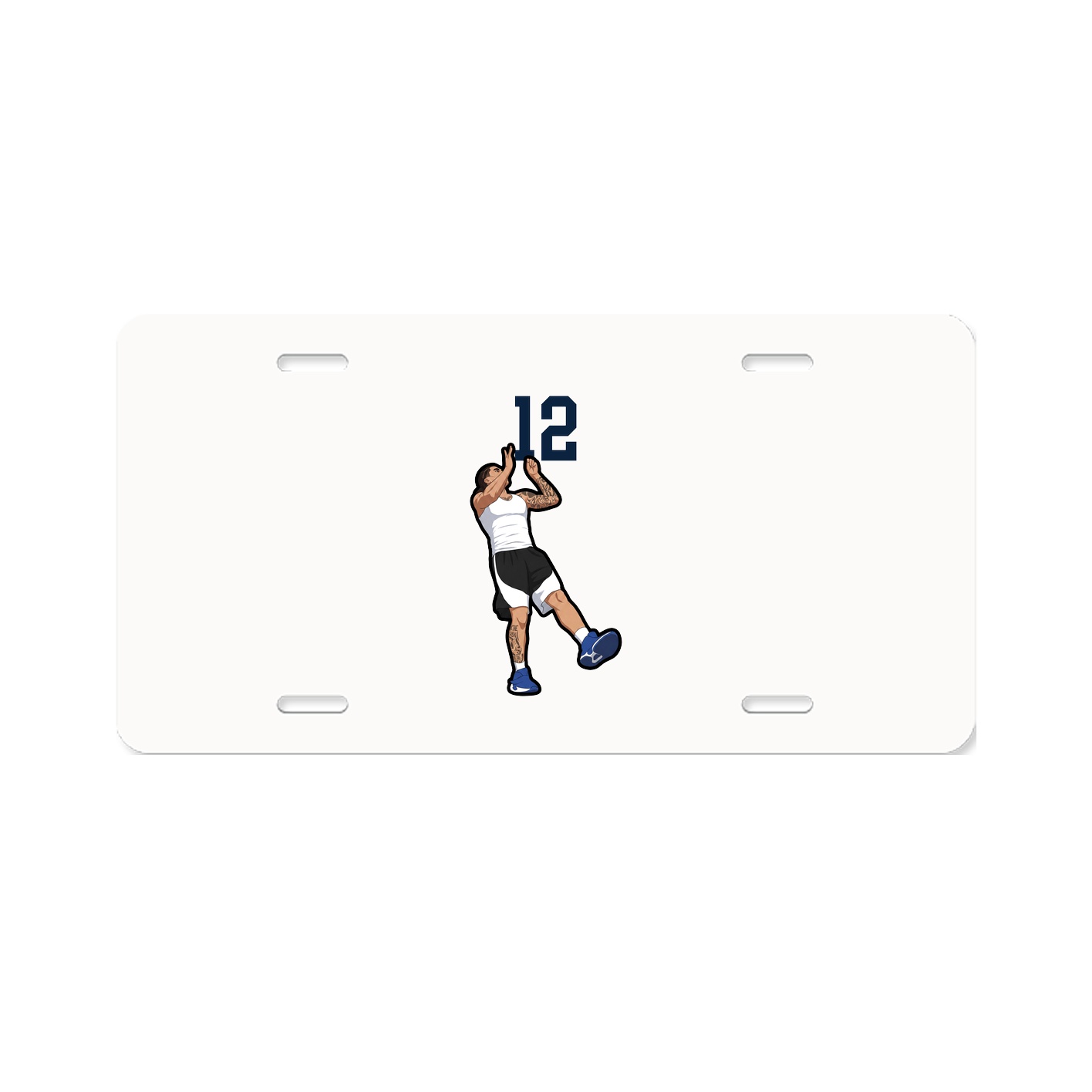 License Plate — Number Top in Classic