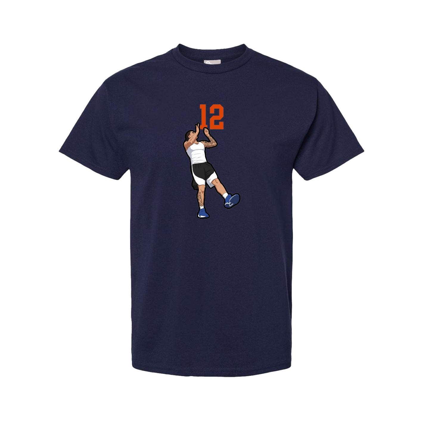 Tee — Number Top in Navy