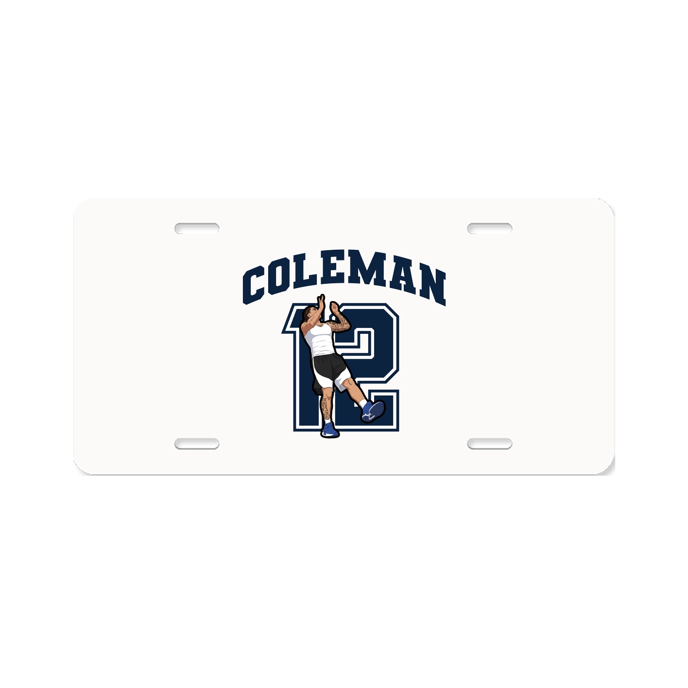License Plate — Number in Classic