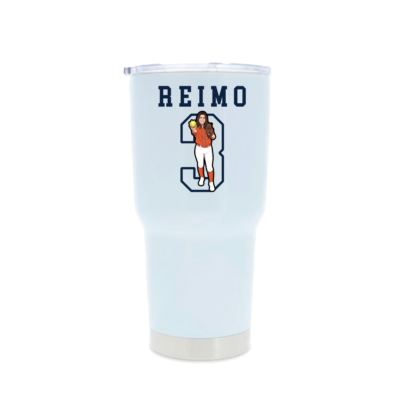 30oz Stainless Steel Tumbler — Shirsey in White