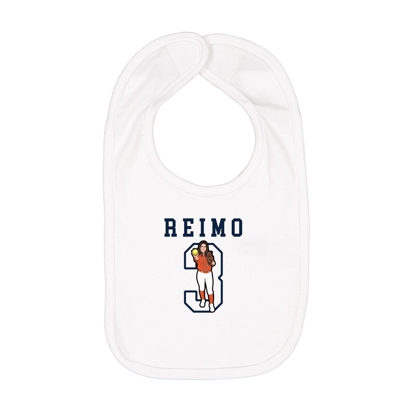 Infant Bib — Shirsey in White