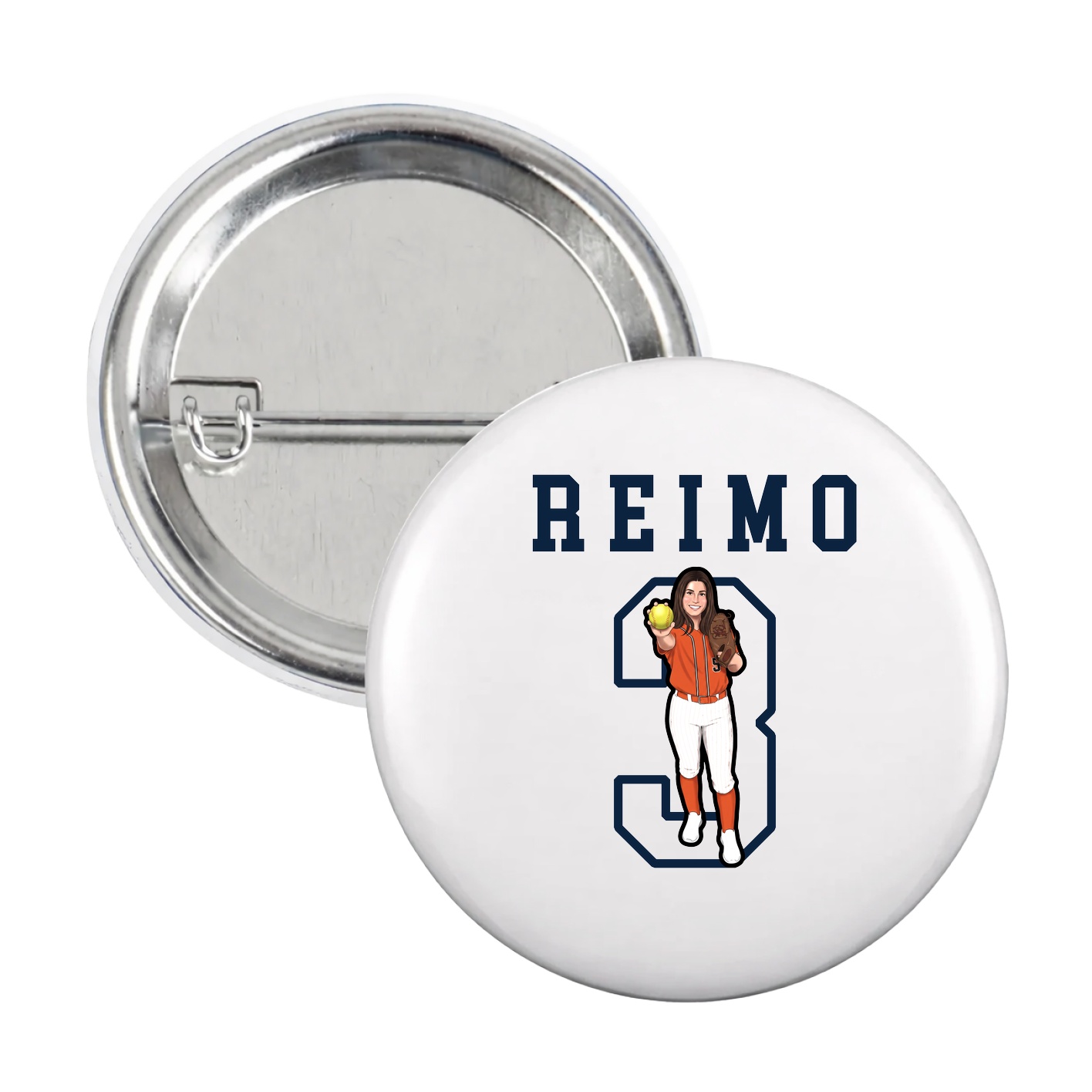 Game Day Button — Shirsey in White