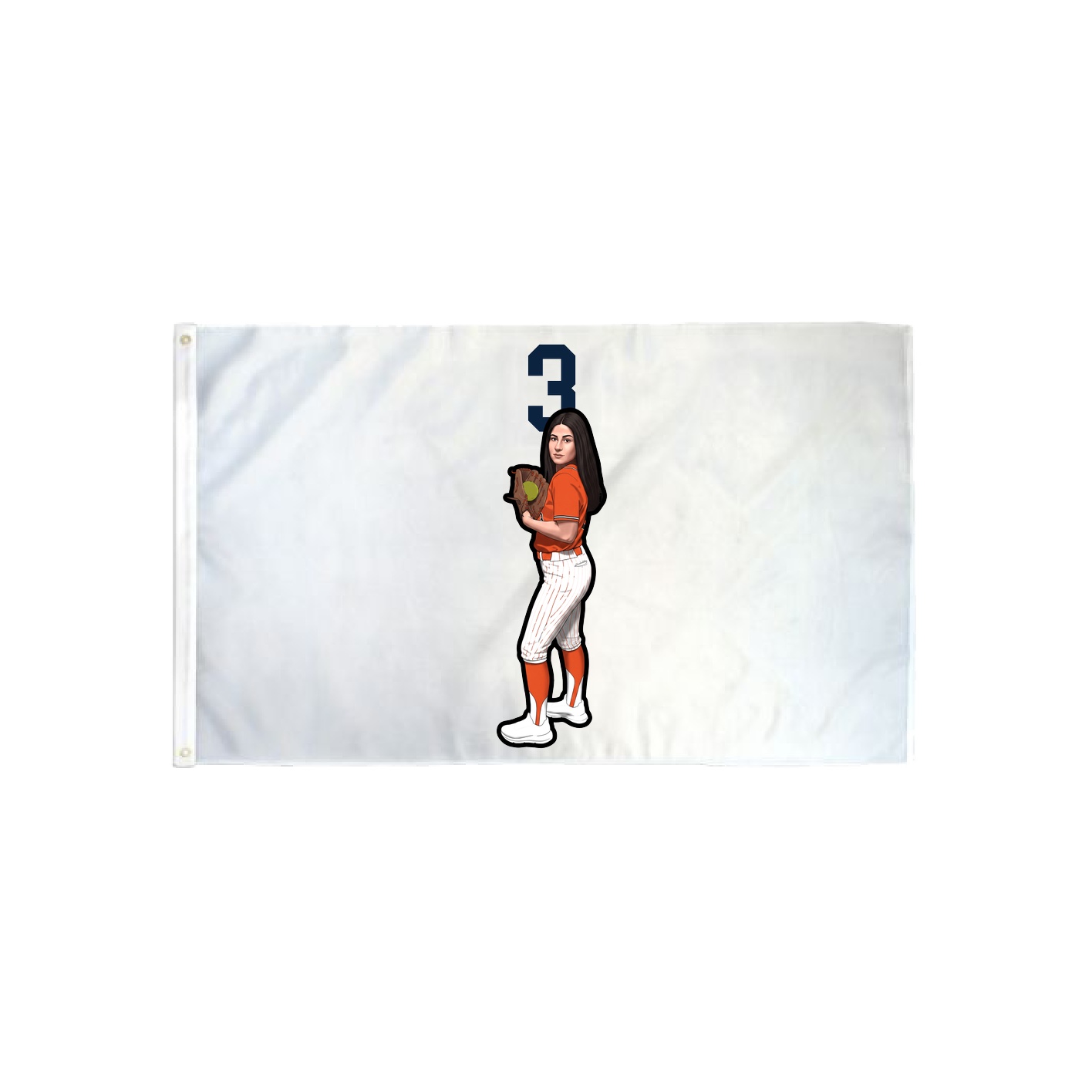 3x5 Flag — Number Top in Classic