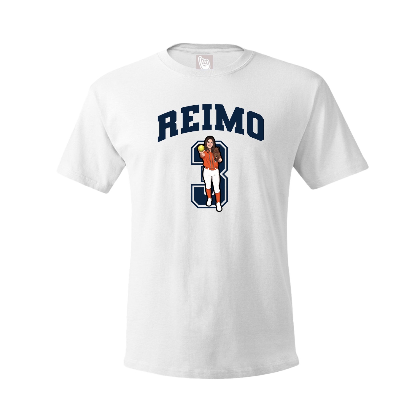 Tee — Number in White