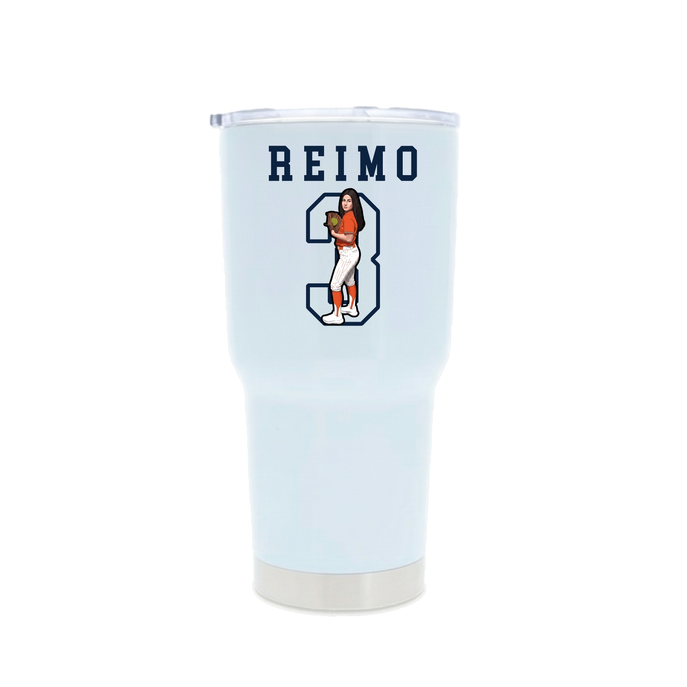 30oz Stainless Steel Tumbler — Shirsey in White