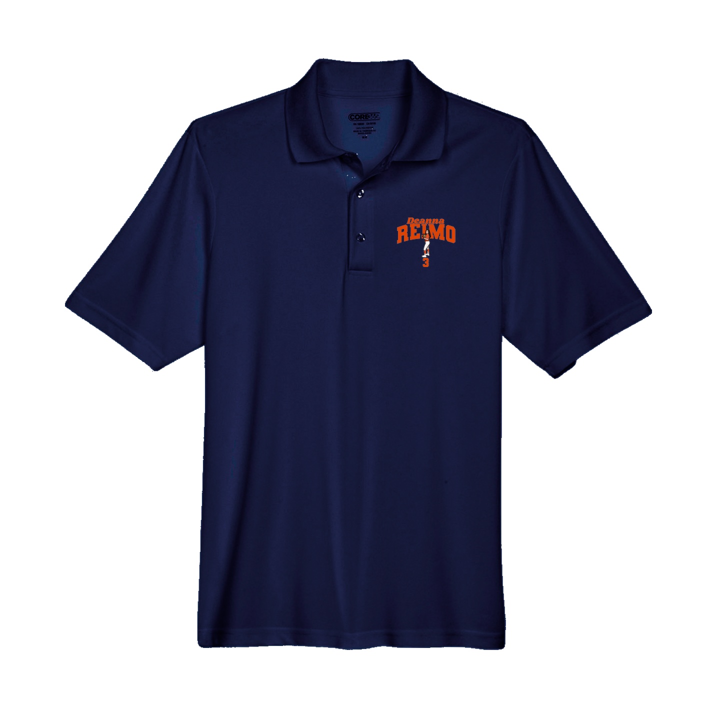 Performance Polo — Signature Arch in Navy