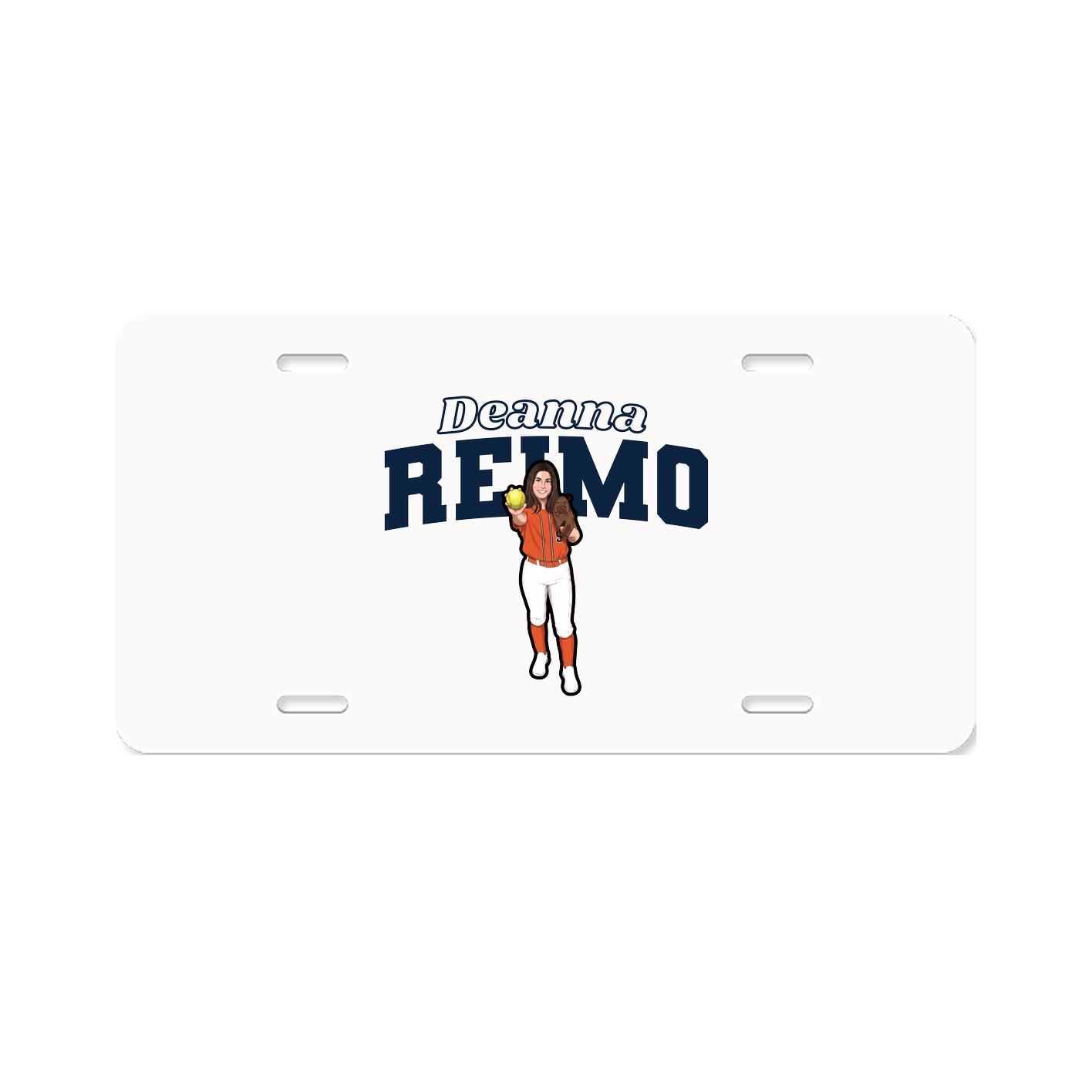 License Plate — Name Arch in Classic