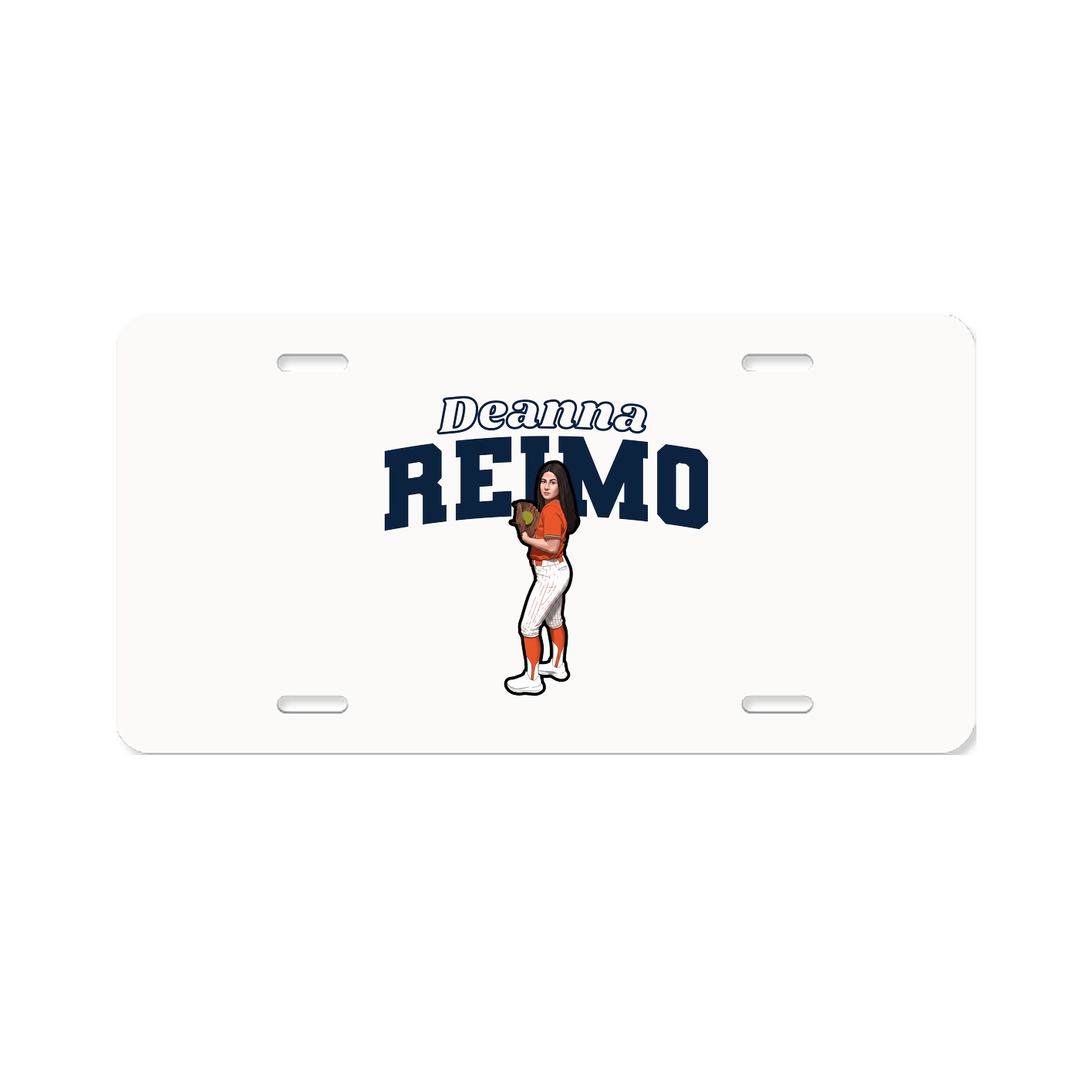 License Plate — Name Arch in Classic