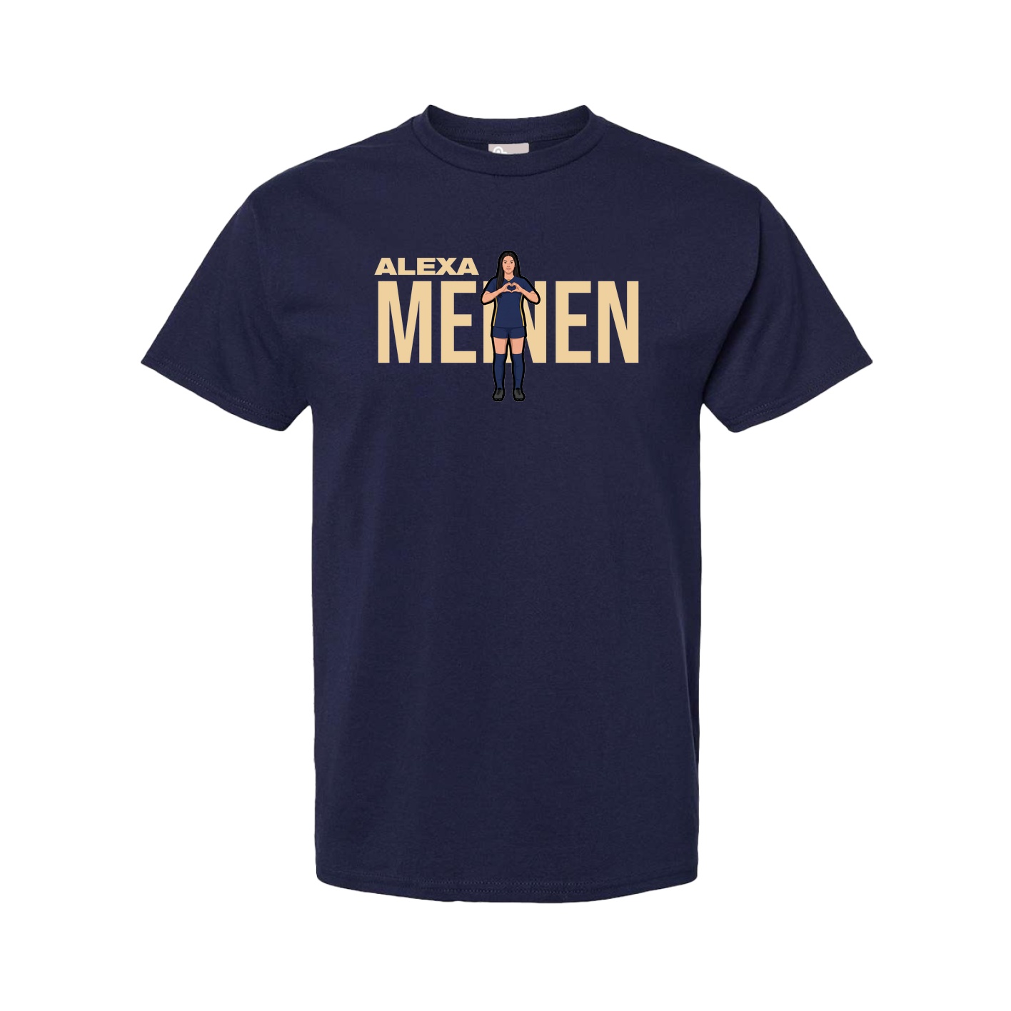 Youth Tee — Player Name in Navy