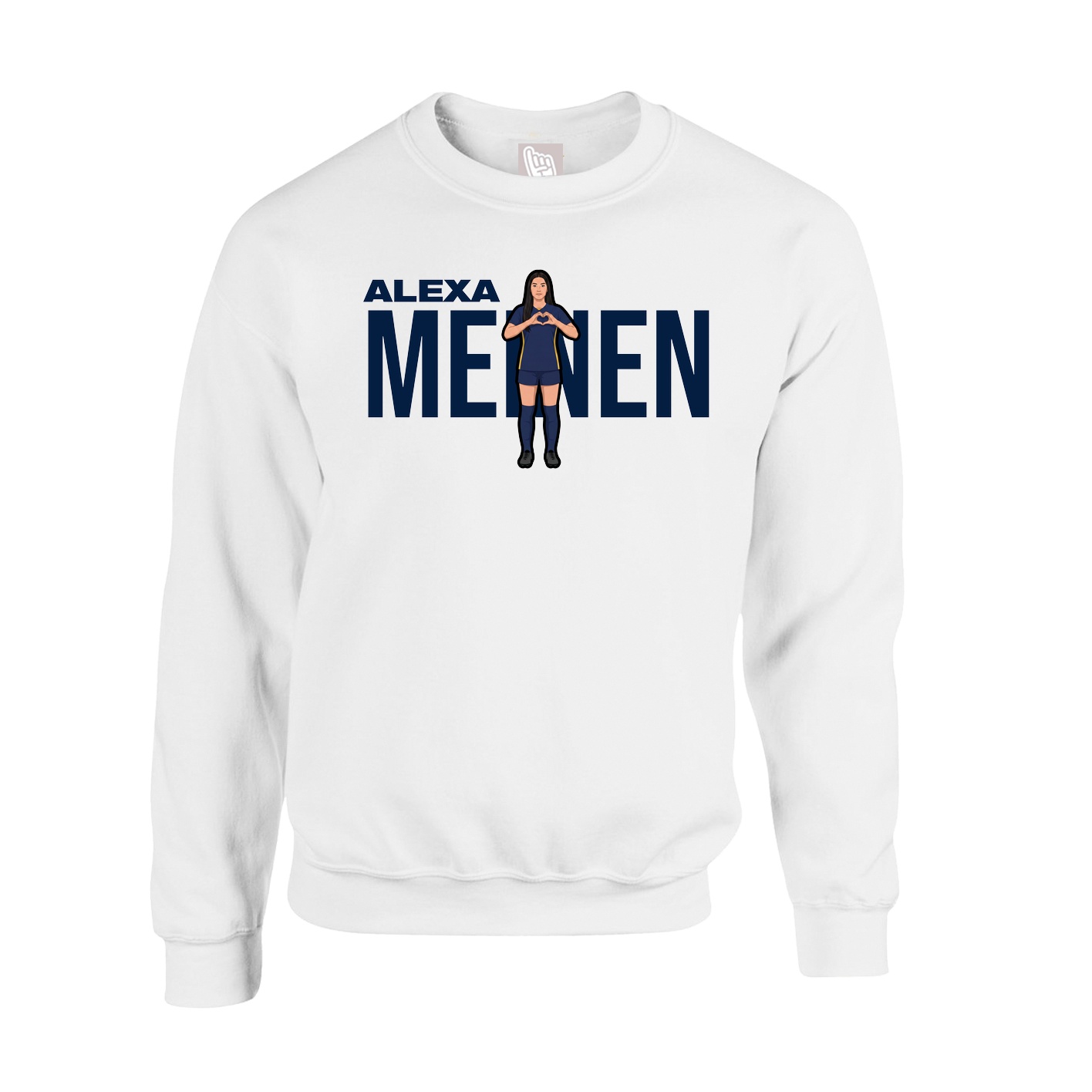 Fleece Crew — Player Name in White