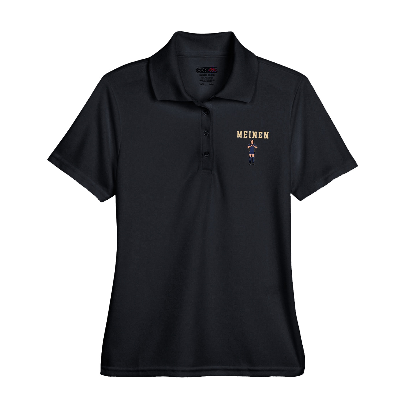Womens Performance Polo — Shirsey in Black