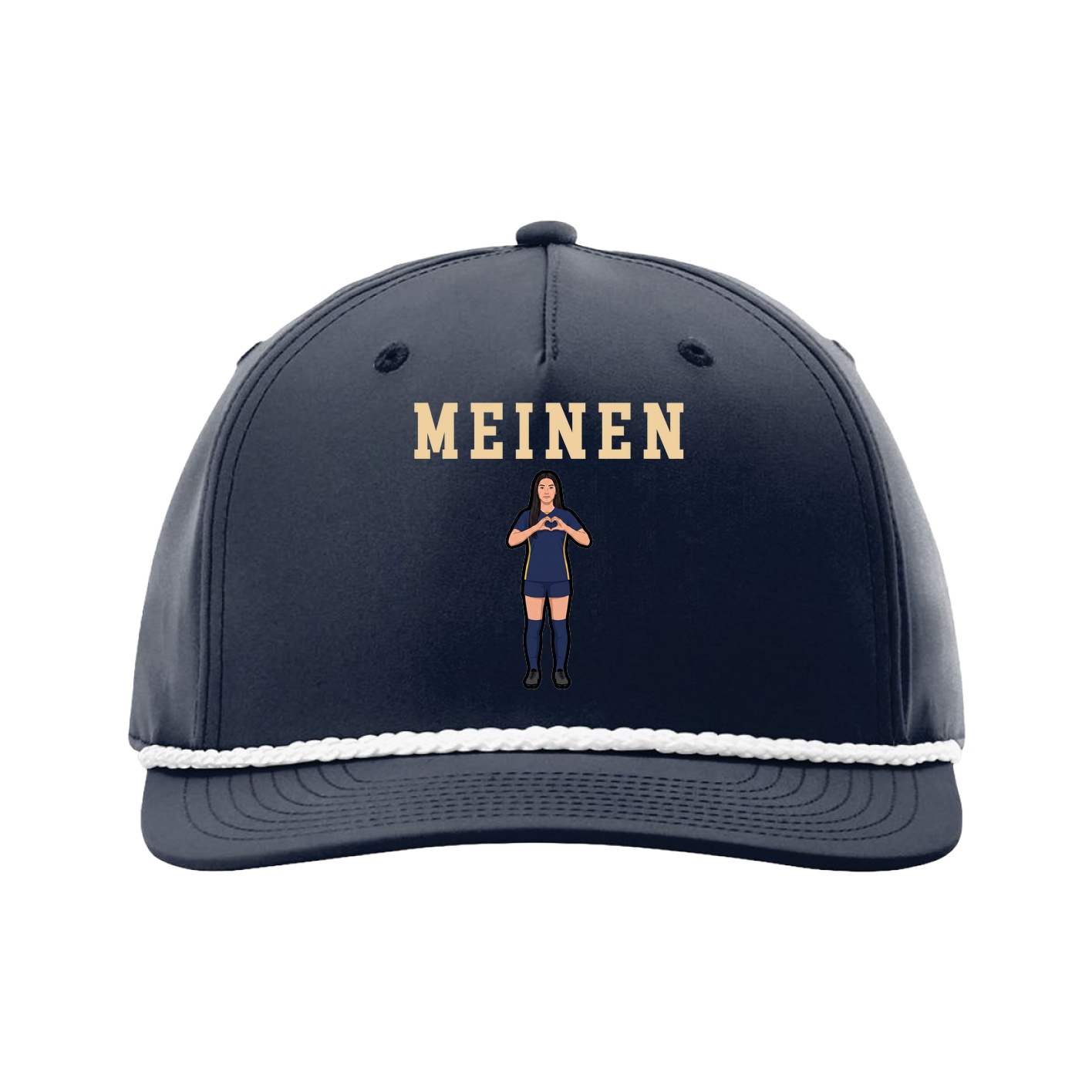 Five-Panel Classic Rope Cap — Shirsey in Navy