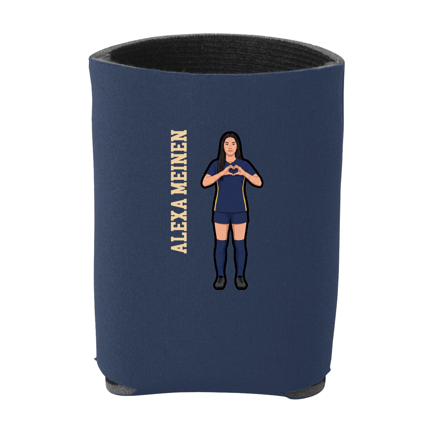 Can Holder — Name Vertical in Navy