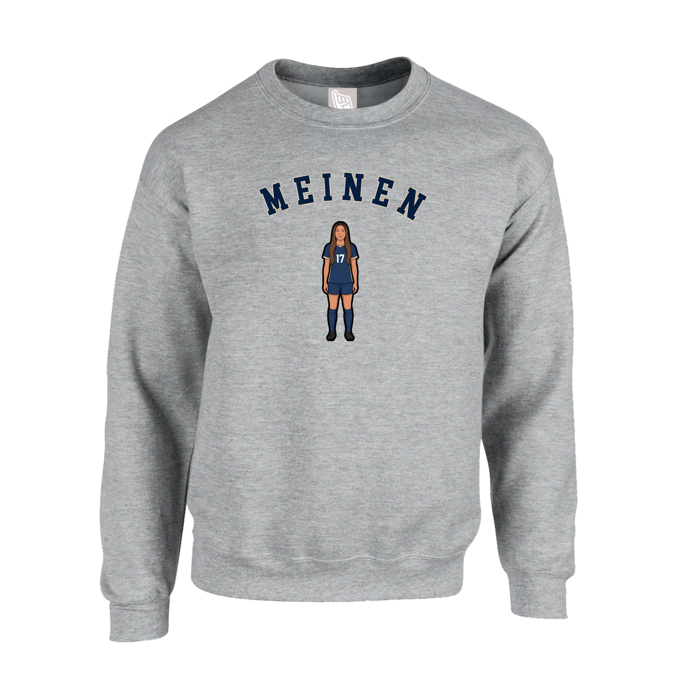 Fleece Crew — Shirsey Arch in Grey