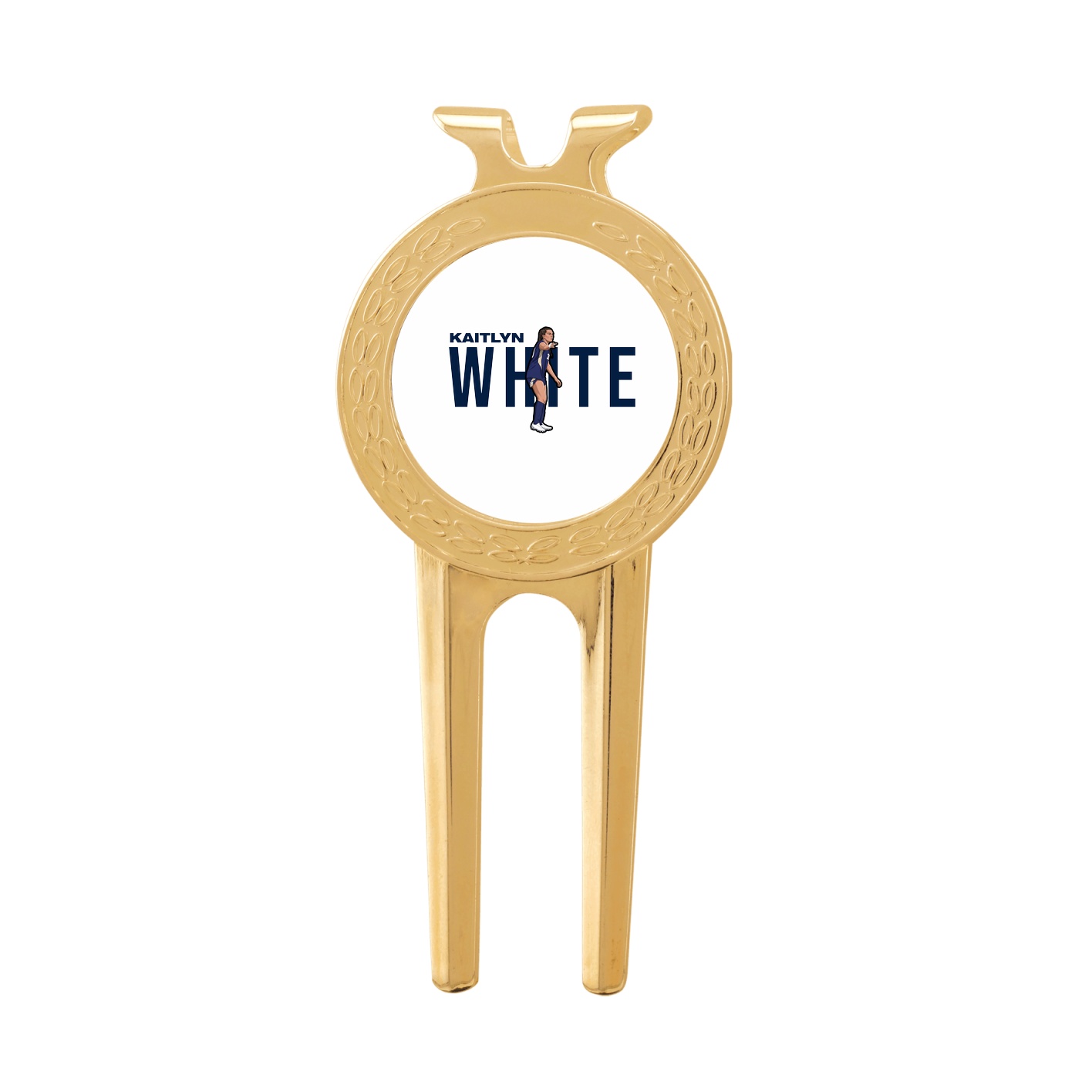 Divot Tool with Ball Marker — Player Name in Classic